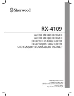 Preview for 1 page of Sherwood RX-4109 Operating Instructions Manual