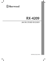 Preview for 1 page of Sherwood RX-4209 Operating Instructions Manual