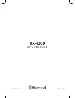 Preview for 18 page of Sherwood RX-4209 Operating Instructions Manual