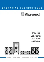 Предварительный просмотр 2 страницы Sherwood ST-4108 Operating Instructions Manual