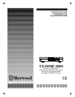 Sherwood TX-5090C Operating Instructions Manual preview