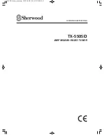 Preview for 1 page of Sherwood TX-5505iD Operating Instructions Manual