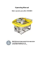 SHG Mini-CHIEMSEE B 1100 Operating Manual preview