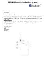 SHI KISB BTK-10 User Manual preview