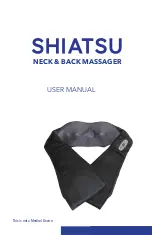 Preview for 1 page of Shiatsu Neck and Back Massager User Manual