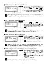 Предварительный просмотр 249 страницы Shibaura CA20-M10 Operating Manual