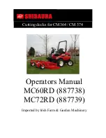 Предварительный просмотр 1 страницы Shibaura MC60RD Operator'S Manual