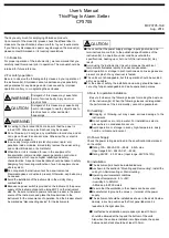 Shimaden CP3705 User Manual preview