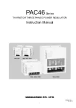 Shimaden PAC46 Series Instruction Manual preview