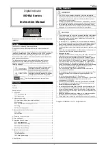 Shimaden SD16A Series Instruction Manual preview