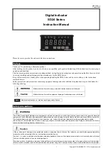 Предварительный просмотр 1 страницы Shimaden SD24 Series Instruction Manual