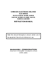 Preview for 3 page of Shimadzu ELB120 Instruction Manual