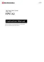 Shimadzu Hyper Vision HPV-X2 Instruction Manual preview