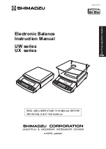 Shimadzu UW2200H Instruction Manual предпросмотр