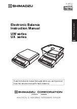 Preview for 1 page of Shimadzu UW2200HV Instruction Manual