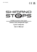 Предварительный просмотр 1 страницы Shimano Steps E5003 Manual