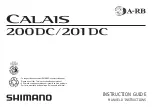 Preview for 1 page of Shimano Calais 200DC Instruction Manual