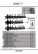 Предварительный просмотр 3 страницы Shimano CS-7900 Technical Service Instructions