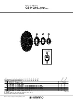 Предварительный просмотр 1 страницы Shimano CS-HG40 - SCHEMA Manual