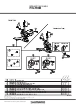 Shimano DURA-ACE FD-7900 Technical Service Instructions preview