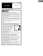 Preview for 1 page of Shimano FC-7800 Technical & Service Manual