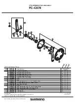 Shimano FC-CX70 Technical Service Instructions предпросмотр