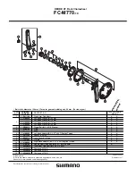 Preview for 2 page of Shimano FC-M770-10 Technical Service Instructions