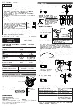 Предварительный просмотр 2 страницы Shimano FD-CX70 Technical Service Instructions