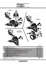 Shimano FD-M665 Technical Service Instructions предпросмотр