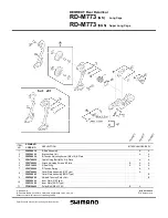 Предварительный просмотр 2 страницы Shimano RD-M773 Technical Service Instructions