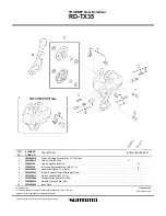 Preview for 1 page of Shimano RD-TX35 Technical Service Instructions