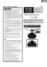 Preview for 1 page of Shimano SG-8R20 Service Instructions