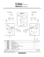 Preview for 1 page of Shimano SL-M980 User Manual