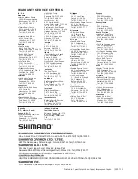 Preview for 16 page of Shimano speedmaster IV Instruction Manual