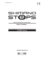 Предварительный просмотр 1 страницы Shimano STEPS E7000 SERIES User Manual