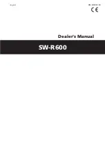 Shimano SW-R600 Dealer'S Manual preview