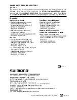 Предварительный просмотр 20 страницы Shimano thunnus series Instruction Manual