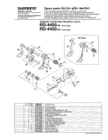 Предварительный просмотр 1 страницы Shimano TIAGRA RD-4400-GS - SCHEMA Manual