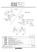 Shimano Ultegra FD-6703 Technical Service Instructions preview