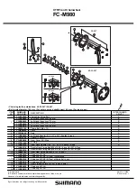 Shimano XTR FC-M980 Technical Service Instructions предпросмотр