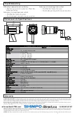 Preview for 4 page of Shimpo DT-315AEB Instruction Manual