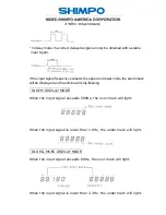 Предварительный просмотр 9 страницы Shimpo DT-315P Instruction Manual