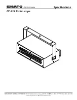 Shimpo DT-329 Specifications предпросмотр