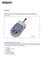 Shimpo PH-100A Manual предпросмотр