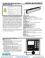 Shimpo ST-329BL Operation Manual предпросмотр