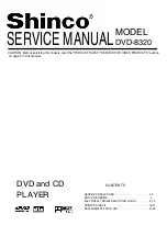 Shinco DVD-8320 Service Manual предпросмотр