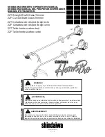 Preview for 1 page of Shindaiwa 22F Owner'S/Operator'S Manual