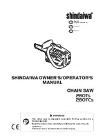 Shindaiwa 280TCS Owner'S/Operator'S Manual preview