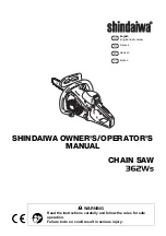 Shindaiwa 362WS Owner'S/Operator'S Manual preview