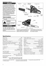 Предварительный просмотр 6 страницы Shindaiwa 389s Owner'S/Operator'S Manual